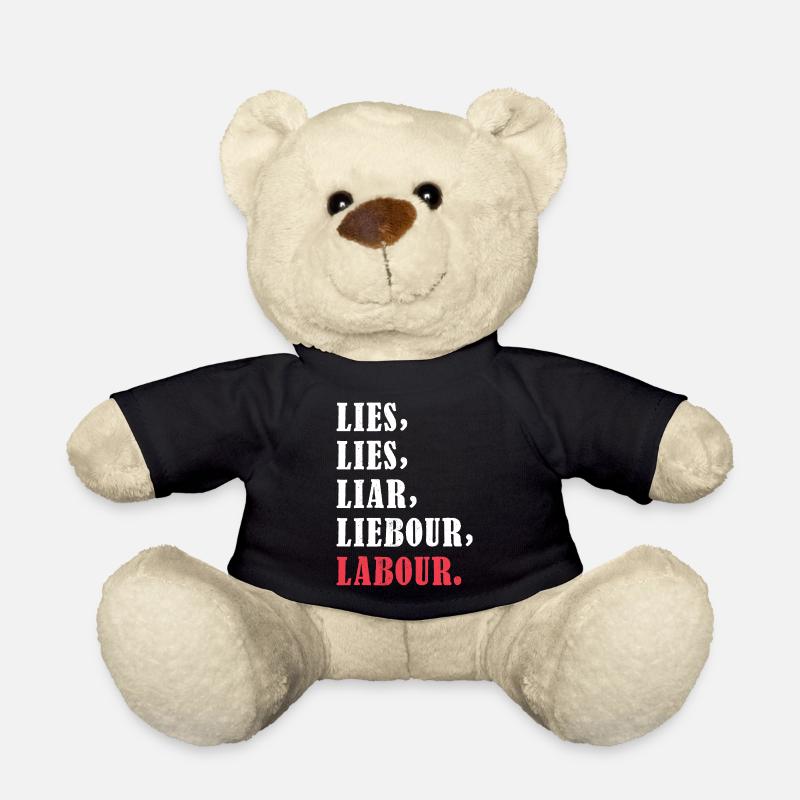Bold anti-Labour Slogan Typography Design - Teddy - Schwarz