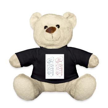 Paris. Frankreich. Europa. Welt. - Teddy - Schwarz - Vorne