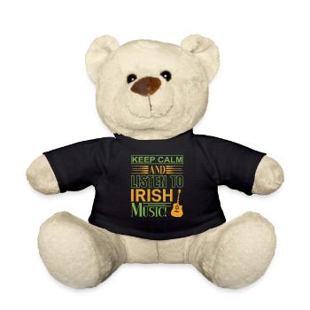 Keep calm listen irish music - Teddy - Schwarz - Vorne