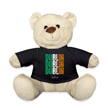 Dublin Ireland, souvenir of Dublin - Teddy Bear - black - Front