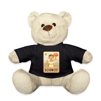 Science Hero: Cartoon Thumbs Up - Teddy - Schwarz - Vorne