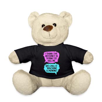 GPT Programmierer Coder - Teddy - Schwarz - Vorne