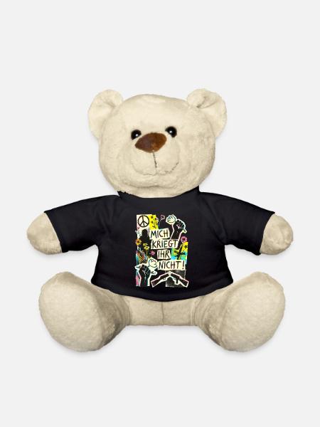 Frieden Demo Gegen Krieg - Teddy - Schwarz