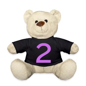 2 - Teddy Bear - black - Front