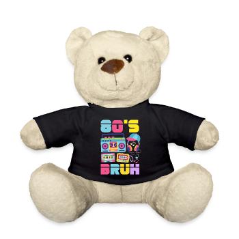 Retro Back to the 80s Vintage Design - Teddy - Schwarz - Vorne