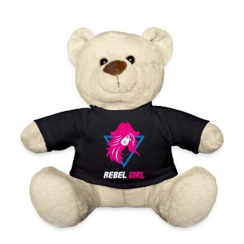 Rebel Girl Bösewicht-Macht - Teddy - Schwarz - Vorne