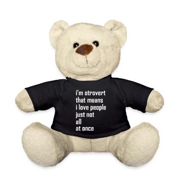 otroverted - Teddy Bear - black - Front