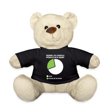 Werde ich pünktlich sein? Diagramm - Teddy - Schwarz - Vorne
