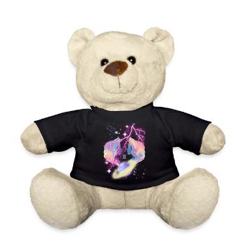 Gemini Woman – Astrology Gift - Teddy Bear - black - Front