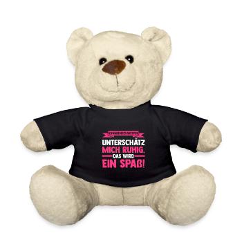Krankenschwester Beruf Krankenschwestern Geschenk - Teddy - Schwarz - Vorne