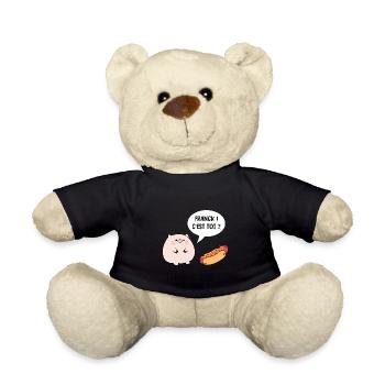 hot dog - Nounours - noir - Devant