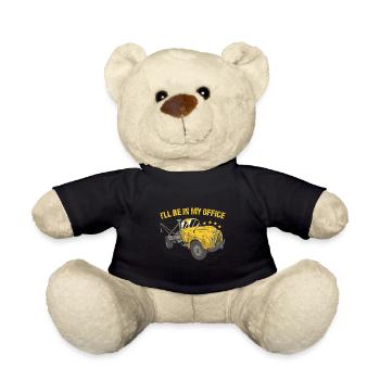 Je serai dans mon bureau Opérateur de dépanneuse - Nounours - noir - Devant