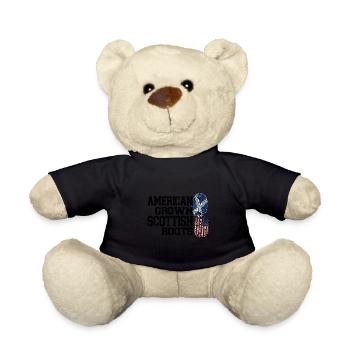 Schottland Schottische Wurzeln Geschenk - Teddy - Schwarz - Vorne