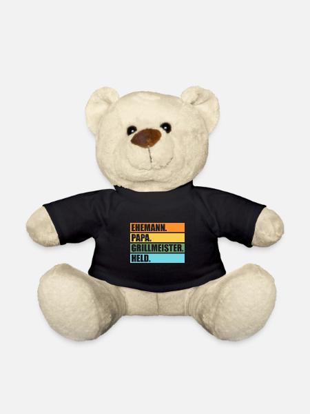 Grillmeister Papa Grillmeister Papa Geschenk - Teddy - Schwarz