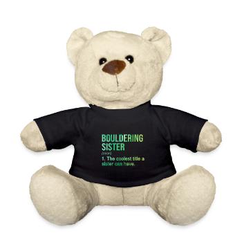 Bouldering Sister Noun Definition Boulder Rock Cli - Teddy - Schwarz - Vorne