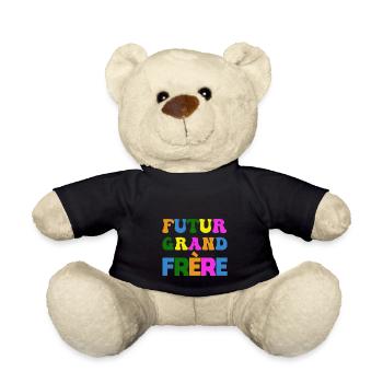 Futur grand frère - annonce futur grand frère - Nounours - noir - Devant