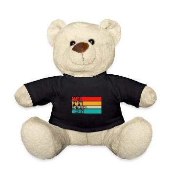 mari papa protecteur héros - Nounours - noir - Devant