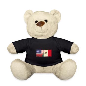 Mexikaner Mexiko Herkunft Landesfarben Spruch - Teddy - Schwarz - Vorne