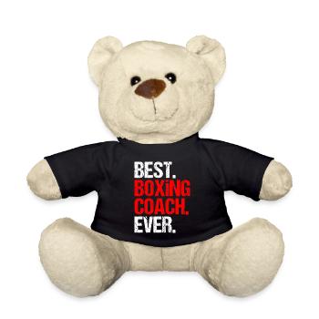 Bester Box Trainer aller Zeiten Boxer Geschenk - Teddy - Schwarz - Vorne