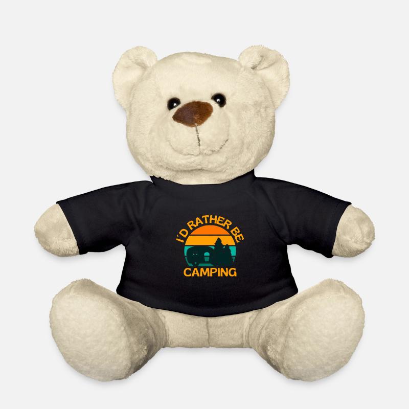 Je préfère camper caravane - Nounours - noir