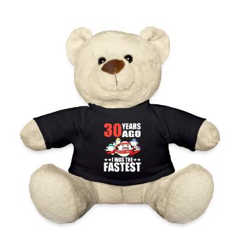 30 Years Ago I Was The Fastest Sperm To - Teddy Bear - black - Front