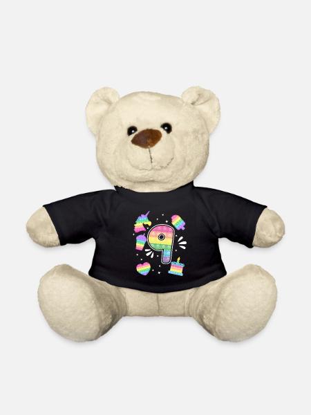 9. Geburtstag Pop 9 Jahr Party Für Mädchen pop it - Teddy - Schwarz