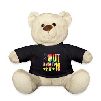 Finally hit 19-year-old celebrant 19. - Teddy Bear - black - Front