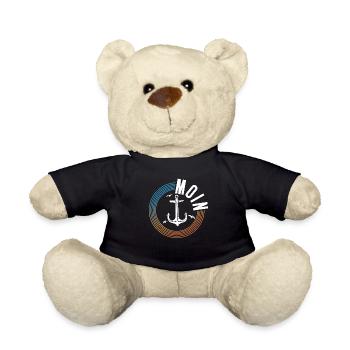 Moin ihr Spacken - Digga Spruch Meer Norddeutsch - Teddy - Schwarz - Vorne
