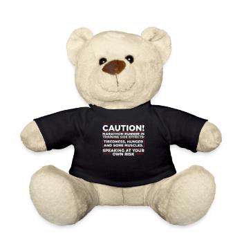 Prudence! Marathonien en formation Coureur - Nounours - noir - Devant