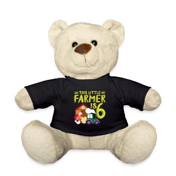 This small farmer is 6 farm more thematic - Teddy Bear - black - Front