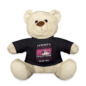 Not strange, I'm just more creative | - Teddy Bear - black - Front