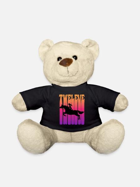 Mädchen Reitet, Ich Bin 12 Jahre Alt, Kinder 12. - Teddy - Schwarz