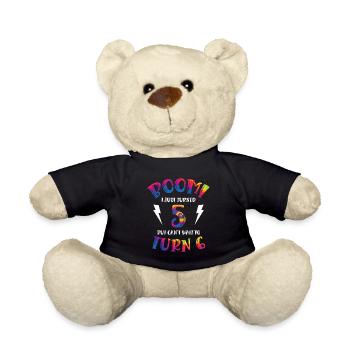 Boom Je viens d’avoir 5 ans mais j’ai hâte d’avoir 6 ans | - Nounours - noir - Devant