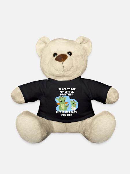 Ich Bin Bereit Für Meinen Kleinen Bruder, Aber - Teddy - Schwarz