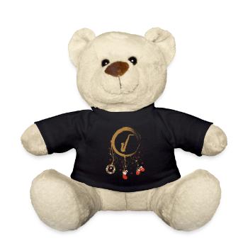 Saxophon Weihnachten Weihnachtstraumfänger - Teddy - Schwarz - Vorne