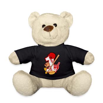 Baseball 1. Geburtstag Party Nummer 1 - 1 Jahre - Teddy - Schwarz - Vorne