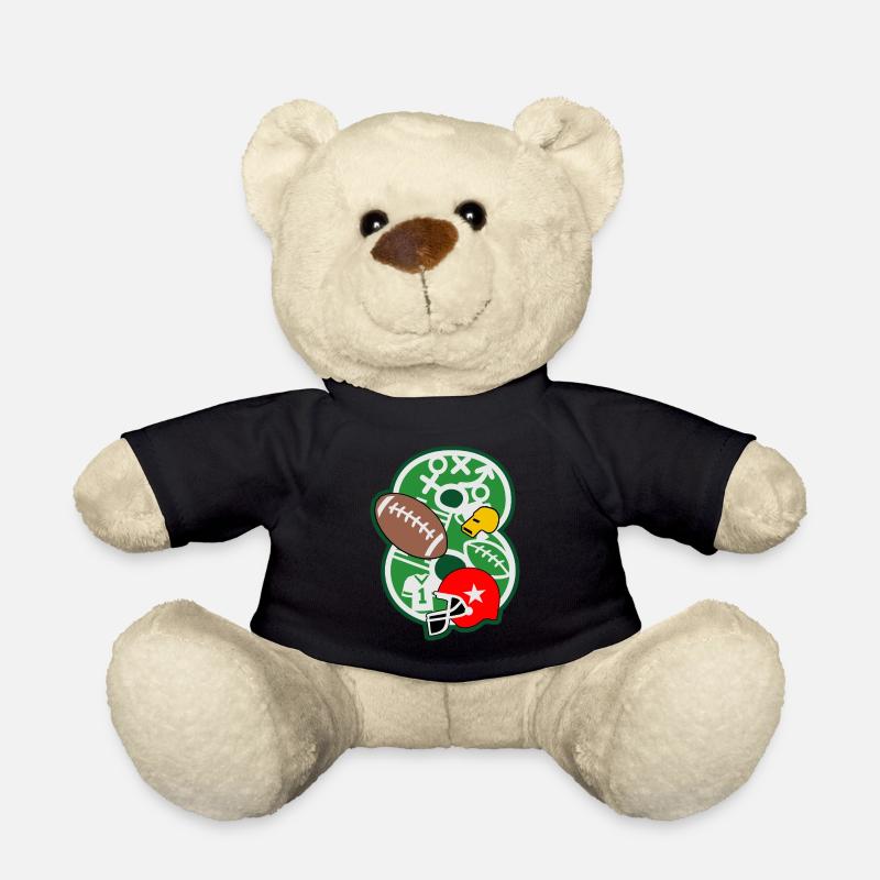 Fußball 8. Geburtstagsparty Nummer 8 - 8 Jahre - Teddy - Schwarz