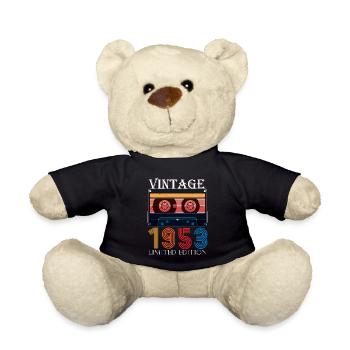 1953 Vintage Retro Jubiläum Limitierte Auflage - Teddy - Schwarz - Vorne