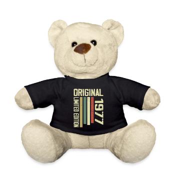 Retro 1977 cadeau 47e anniversaire Vintage 1977 - Nounours - noir - Devant