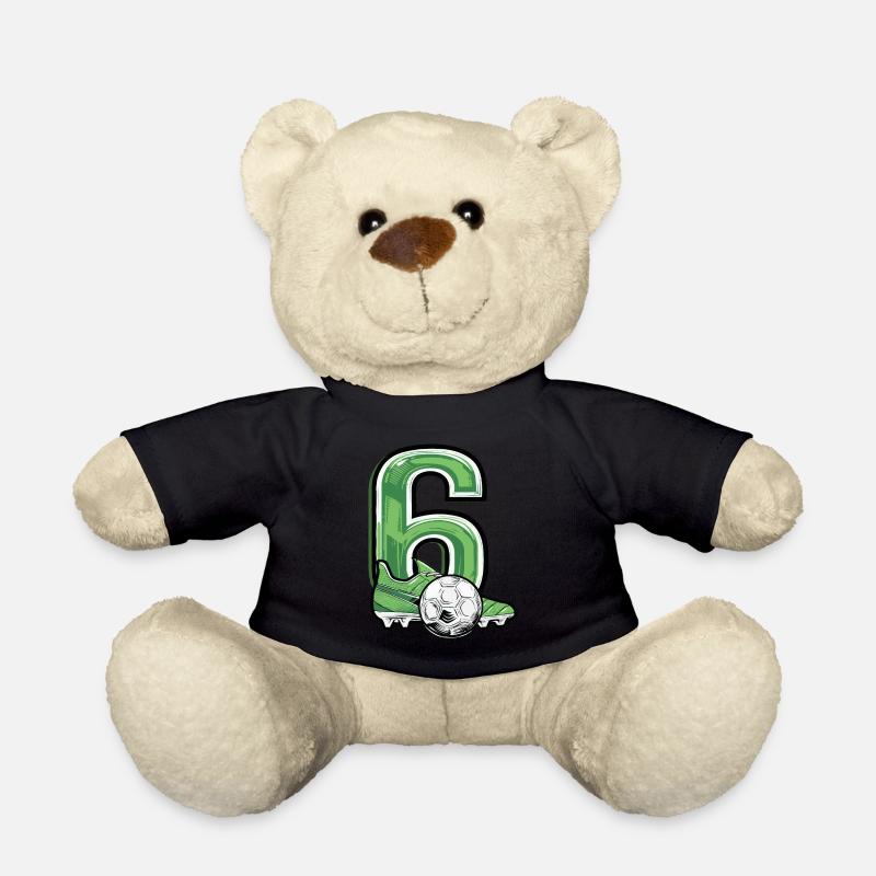 Fussball 6 Jahre - Teddy - Schwarz