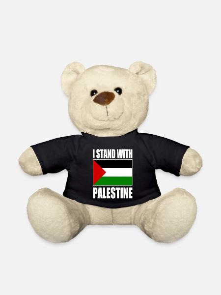 I stand with palestine - Teddy - Schwarz