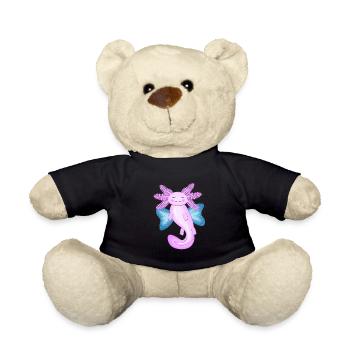 Angel axolotl - Teddy Bear - black - Front