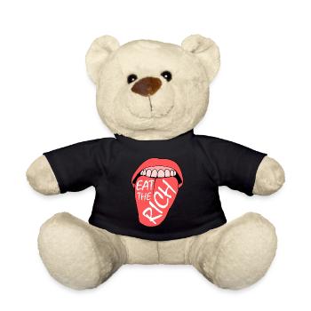 Eat the rich - Teddy - Schwarz - Vorne