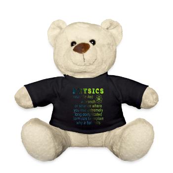 Physics - Teddy Bear - black - Front