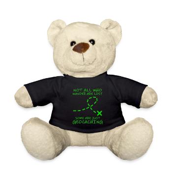 Géocachette Shirt Geocacher Gps Geocache Gift - Nounours - noir - Devant