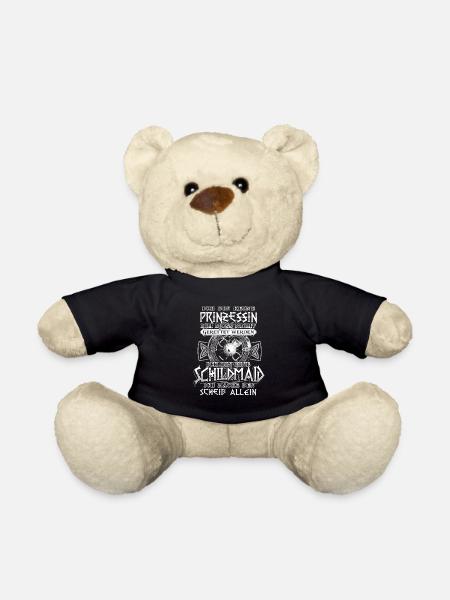Schildmaid Germanen Wikinger Geschenk & Runen - Teddy - Schwarz