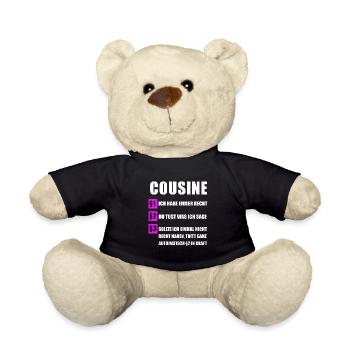 Cadeau cousins cousins famille - Nounours - noir - Devant