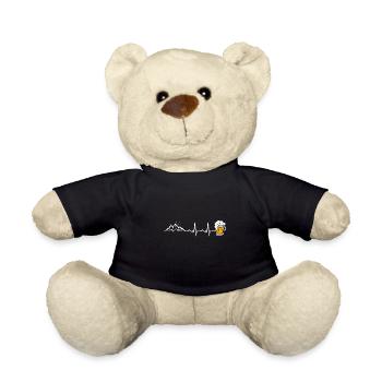Herzschlag Berge und Bier - Teddy - Schwarz - Vorne
