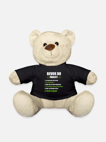 Geocaching Geocacher GPS Geschenk - Teddy - Schwarz