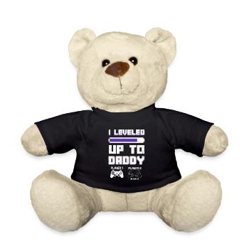 Level Up To Daddy 2020 I'm Going To Be A Dad To Be - Teddy - Schwarz - Vorne